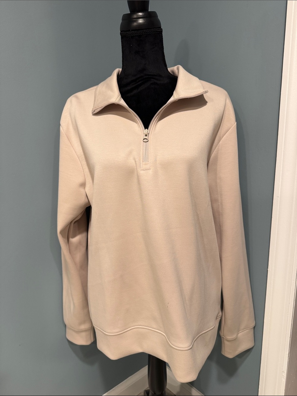 Women’s Half-Zip Pullover - Cream